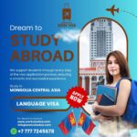 Blue and White Modern Student Abroad Instagram Post